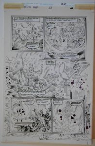 SCOT EATON / PETER GROSS original art, DOCTOR FATE #33, pg 26, 11x17, 1991