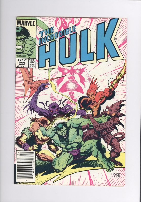 Incredible Hulk  # 306  VF  (1985)  High Grade