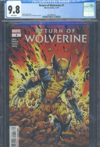Return of Wolverine #1 (2018) Wolverine CGC 9.8