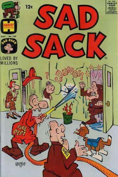 Sad Sack #189 FAIR ; Harvey | low grade comic May 1967 Fireman Cover