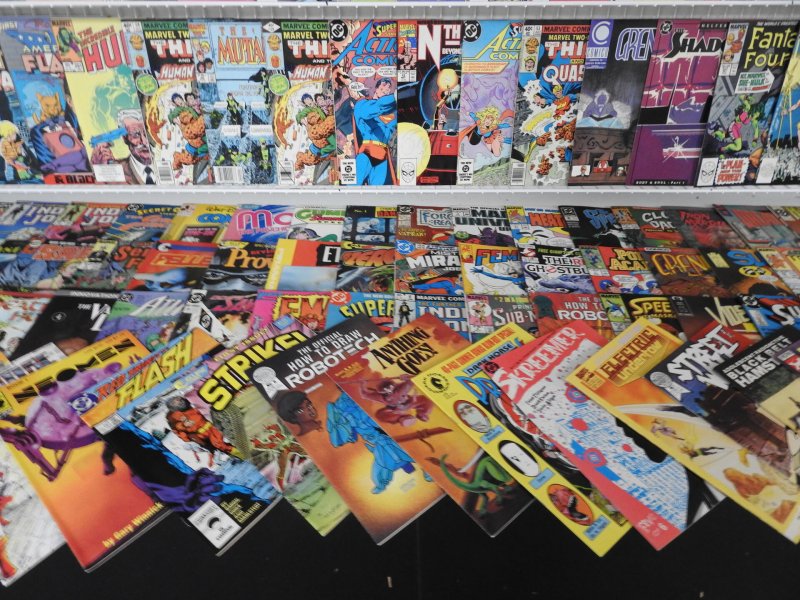 Huge Lot 200+ Comics W/Archie, Grendel, Mystery in Space+ Avg VF- Condition!