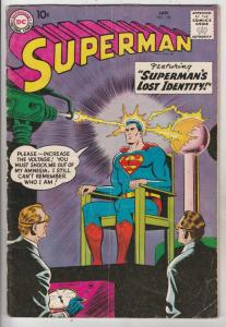 Superman #126 (Jan-59) VG/FN Mid-Grade Superman, Jimmy Olsen,Lois Lane, Lana ...