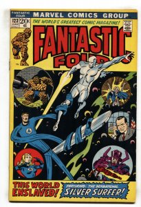 FANTASTIC FOUR #123 1972- SILVER SURFER-HUMAN TORCH-FF VF-