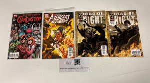 4 Marvel Comics Avengers Invaders 12 Clandestine 1 Max Dead of Night 2 4 28 JW17