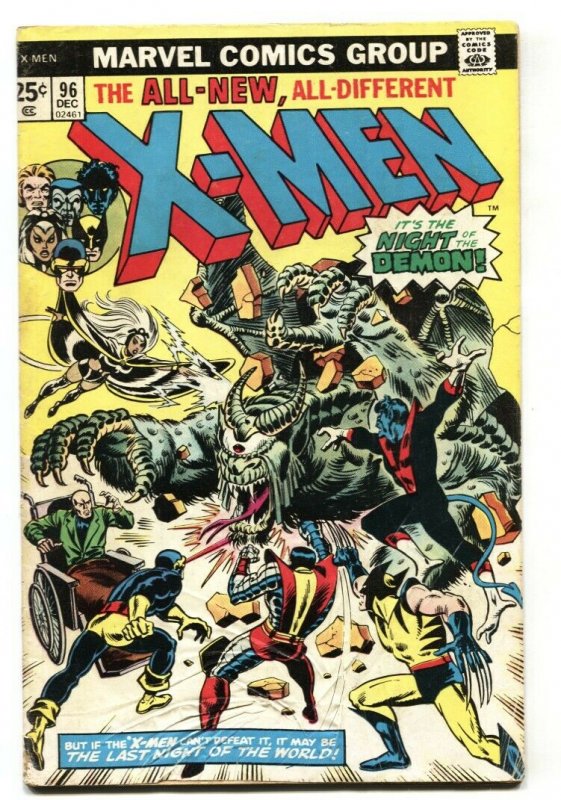 X-MEN #96-1st appearance of Moira MacTaggert 1975-MARVEL