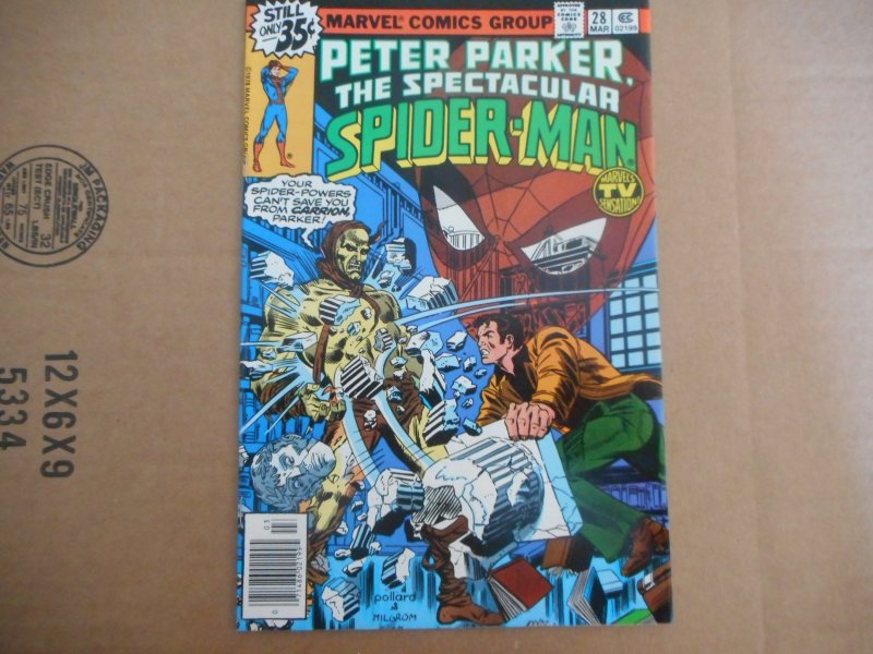 SPECTACULAR SPIDER-MAN # 28 FRANK MILLER ART 9.8 NM/MT OR BETTER WOW!!!