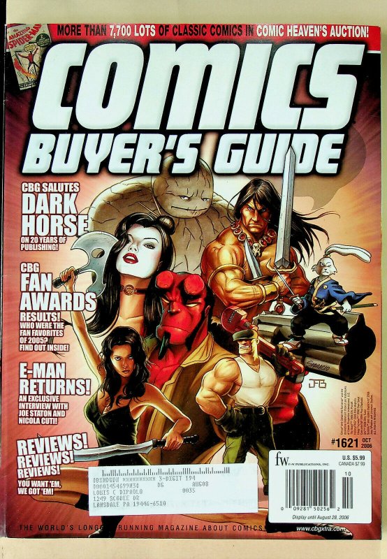 Comic Buyer's Guide #1621 Oct 2006 - Krause Publications 