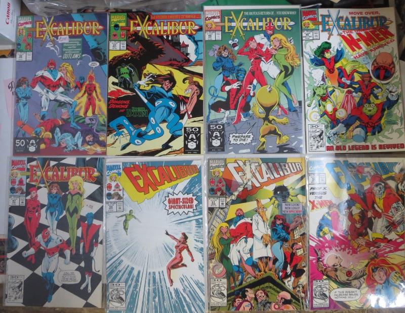 EXCALIBUR Lot of 76 books F-VF Captain Britain Psylocke Marvel Comics 1988-2004