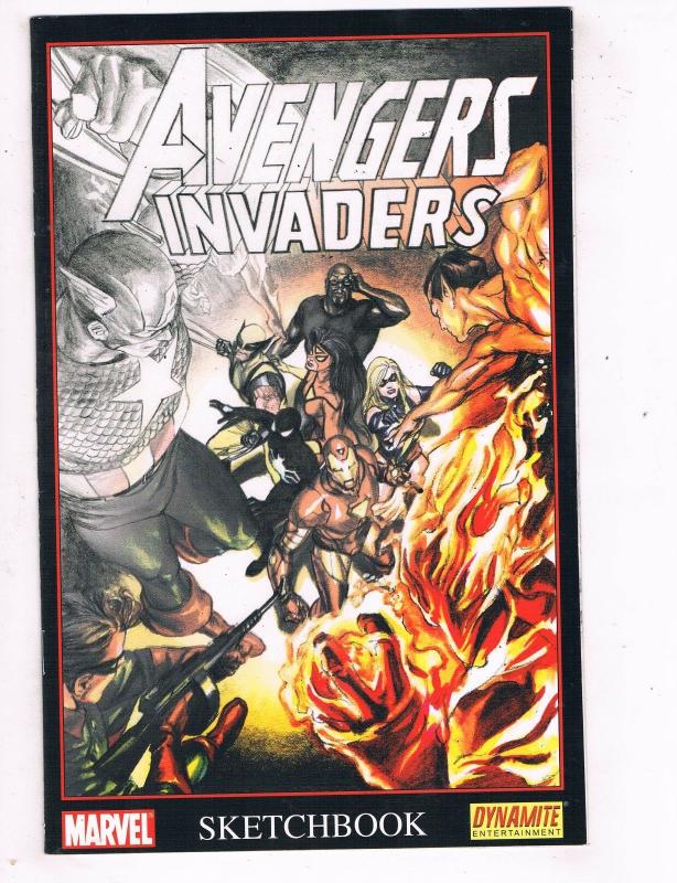 Avengers Invaders Sketchbook #1 VF Dynamite Marvel Comics Comic Book 2008 DE48