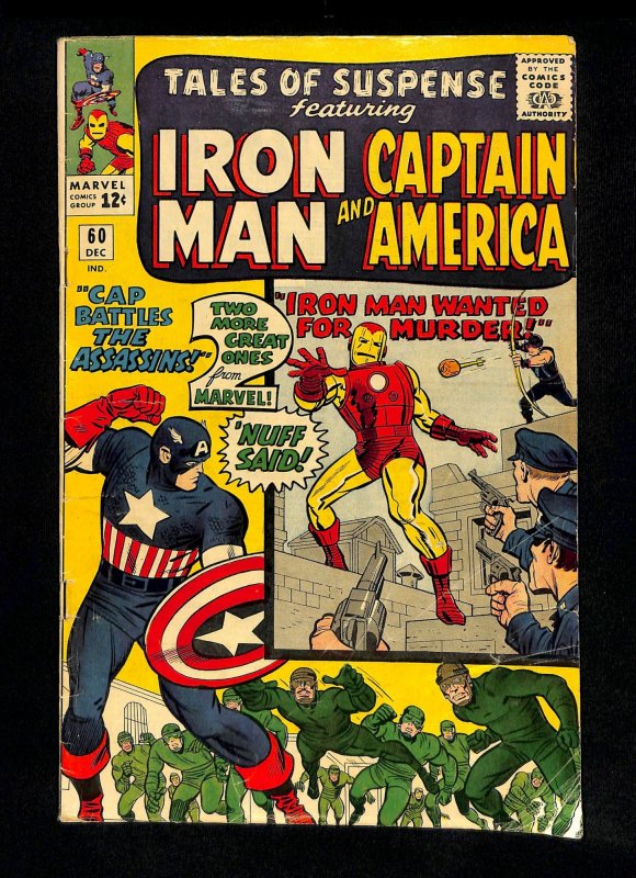 Tales Of Suspense #60 Iron Man Captain America 2nd Hawkeye!