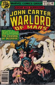 Marvel Comics! John Carter! Warlord of Mars! Issue 22!