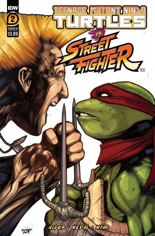 Tmnt Vs Street Fighter #2 (of 5) Cvr B Sanchez Idw-prh Comic Book