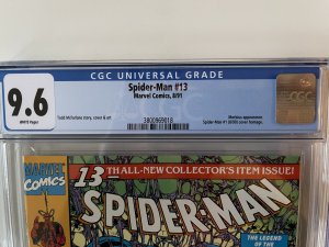 Spider-Man #13 CGC 9.6 Todd McFarlane Marvel Comics 1991