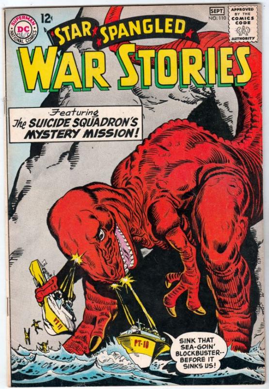 Star Spangled War Stories #110 (Sep-63) FN/VF+ High-Grade Dinosaur