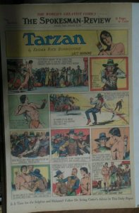 Tarzan Sunday Page #468 Burne Hogarth from 2/25/1940 Very Rare ! Full Page Size