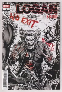 Logan Black White & Blood #2 Mooney Variant (Marvel, 2026) NM