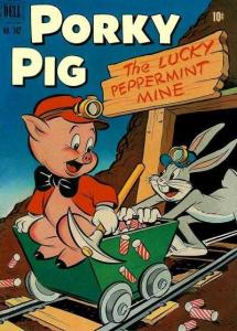 Porky Pig in The Lucky Peppermint Mine
