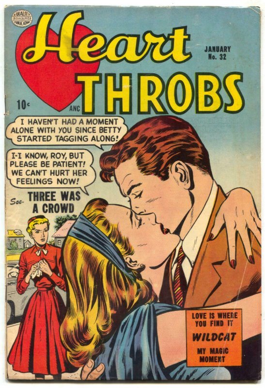 Heart Throbs #32 1955- Golden Age Romance- Wildcat VG 