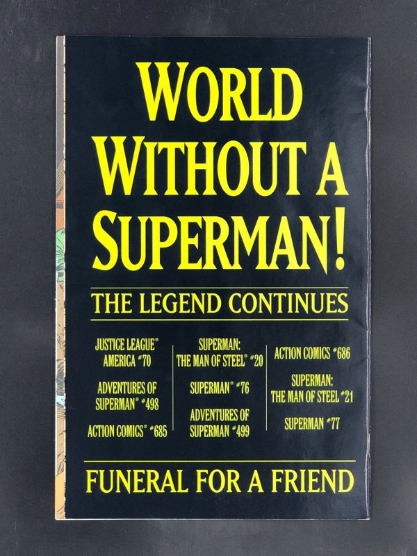 Superman #75 (1993) Fourth Printing, Green Title Text - Death of Superman