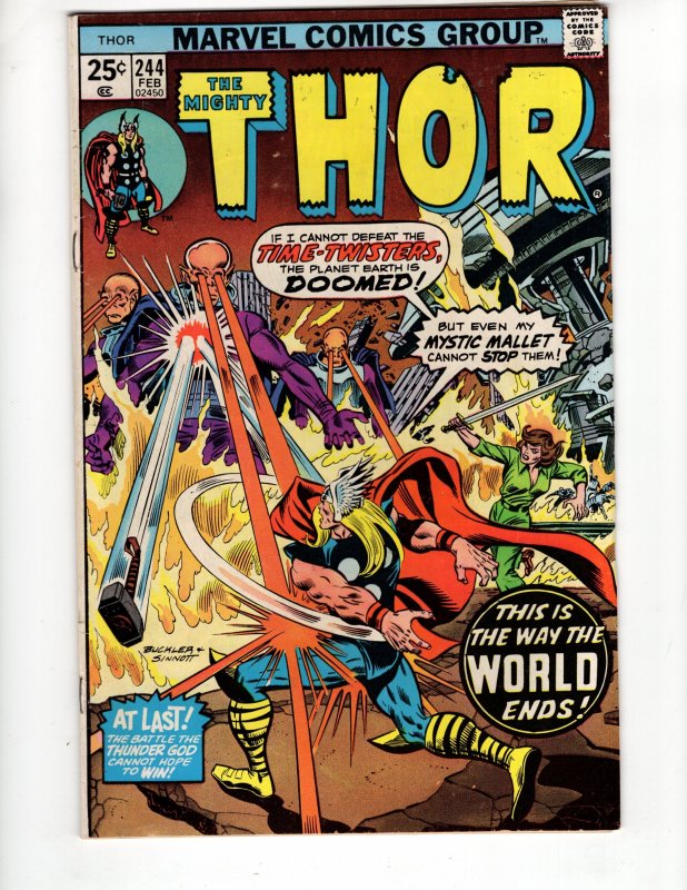 Thor #244 (1976) F/VF THE TIME - TWISTERS !!! Bronze Age MARVEL Classic !!!