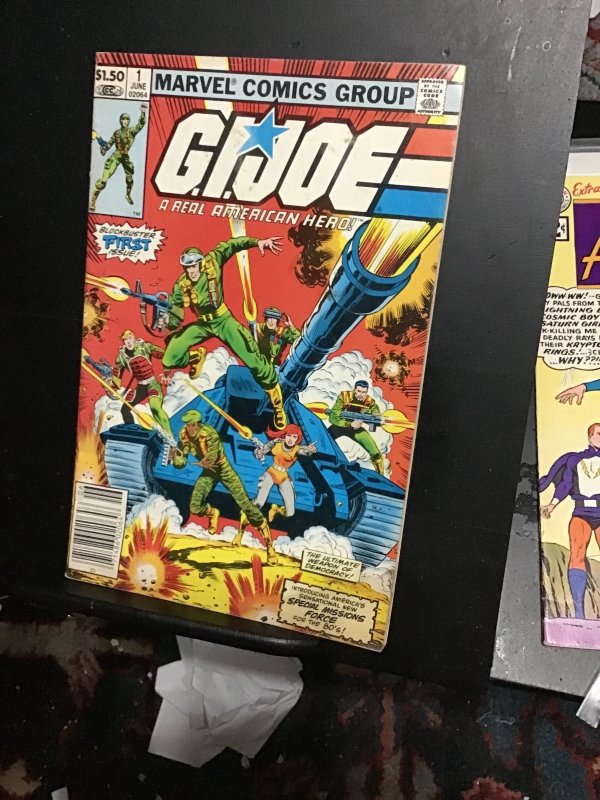 G.I. Joe A Real American Hero #1 first print Baxter paper! Mid-grade! VG/FN. Wow