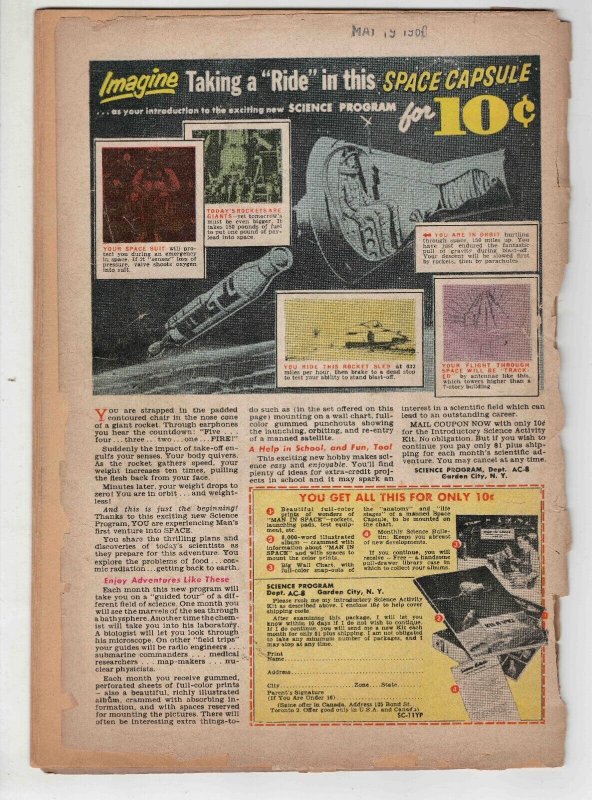 Pep #140 VINTAGE 1960 Archie Comics GGA Veronica (Detached cover)