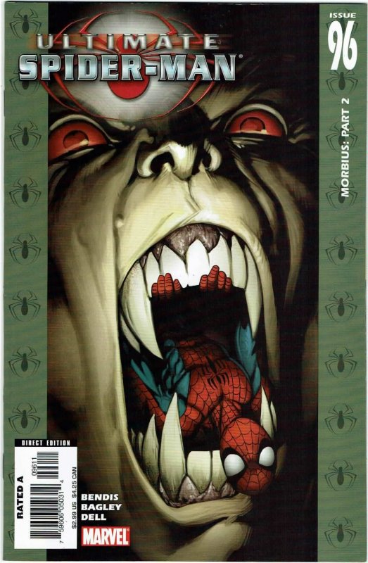 Ultimate Spider-Man #96 Brian Bendis Morbius NM