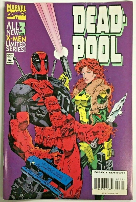 DEADPOOL#3 FN 1994 MINI SERIES MARVEL COMICS