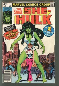EVERYTHING SALE CONTINUES! CONTINUES! SHE HULK #1 (1980)VG/F 5.0 SOLID!