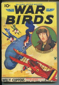 WAR BIRDS 07/1934-OLDEST AIR WAR PULP-BELARSKI COVER-TERENCE X O'LEARY-fn minus