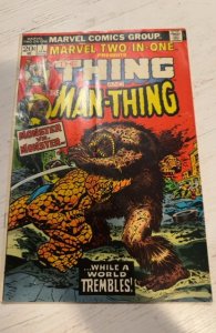 Marvel Two-in-One #1 (1974)vs the man-thing small 1 tear back cover