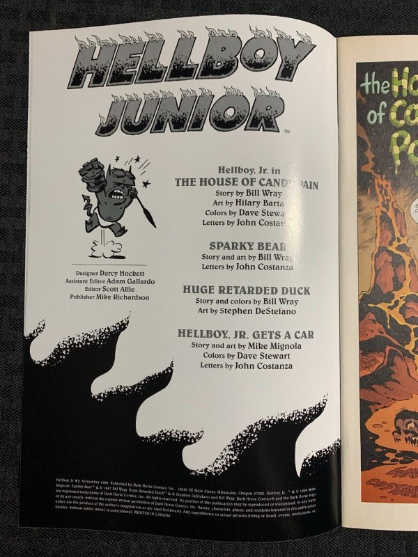 1999 HELLBOY JUNIOR #2 VF- 7.5 dark Horse Comics / mike Mignola