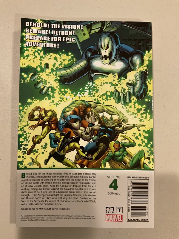 Avengers Epic Collection #4: Behold the Vision! TPB (Cover Price $35)