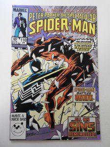 The Spectacular Spider-Man #110 (1986) VF+ Condition!