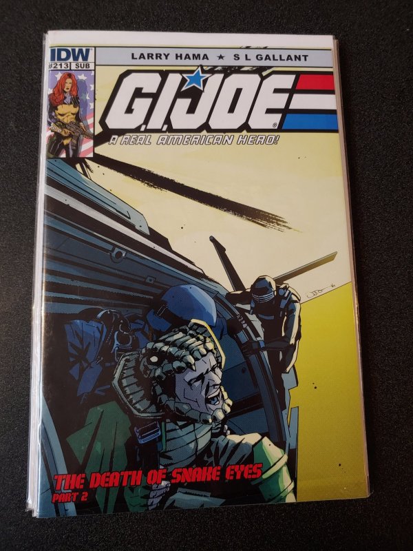 ​G.I.Joe 213 Rare Subscription Edition Death of Snake Eyes