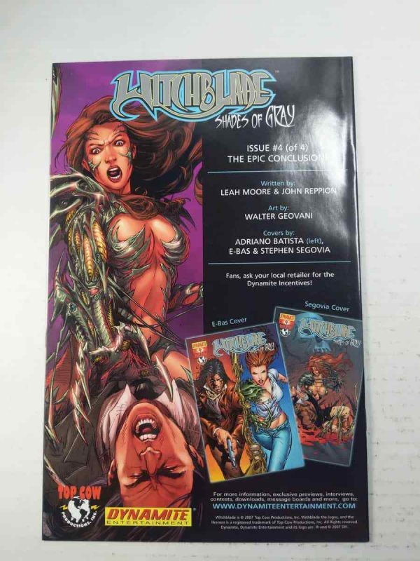 WitchBlade: Shades of Gray #3 NM- Cover A Dynamite Comics C30E
