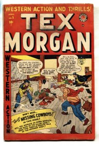 TEX MORGAN #5 BLAZE CARSON comic book 1949-Golden Age Western