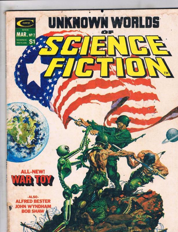 Unknown Worlds Of Science Fiction # 2 VG Curtis Magazine Comic Book Kaluta J115