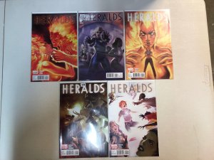 Heralds (2012) #1 2 3 4 5 1-5 VF/NM Set She-Hulk Valkyrie Hellcat Monica Rambeau