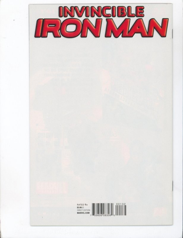 Invincible Iron Man #1 Phantom Cover (2015)