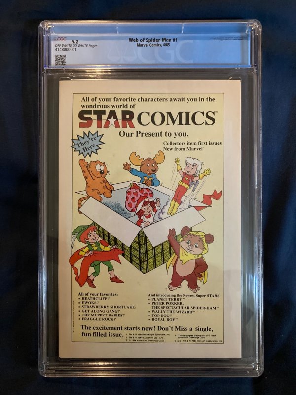 Web of Spider-Man #1 (1985) NM-