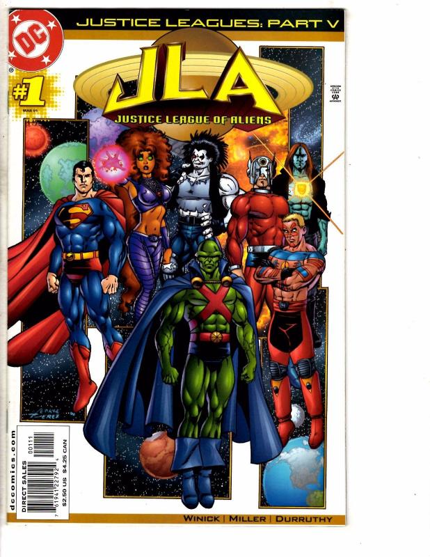 6 Justice Leagues DC Comics # 1 2 3 4 5 6 Amazons Atlantis Arkham Aliens J220