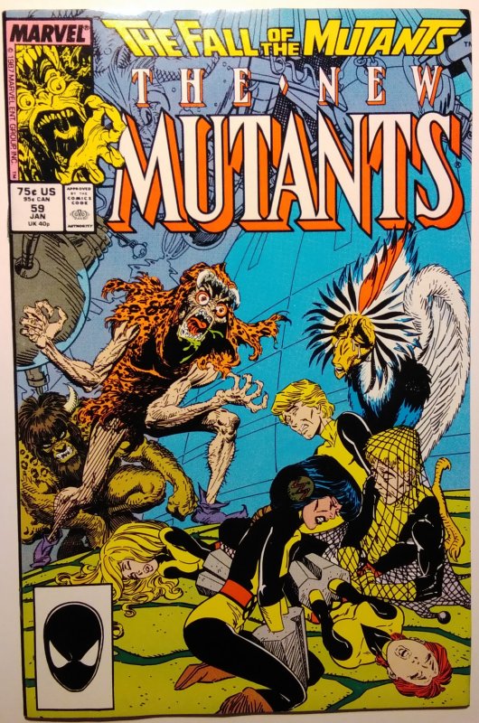 The New Mutants #59 Direct Edition (1988)