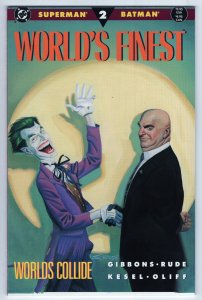 WORLDS FINEST #2- 9.0 - WP  - Batman/Superman VS Joker/Luther