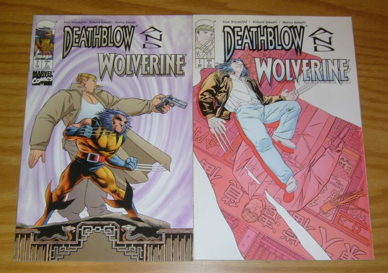 Deathblow/Wolverine #1-2 VF/NM complete series - marvel comics - image comics