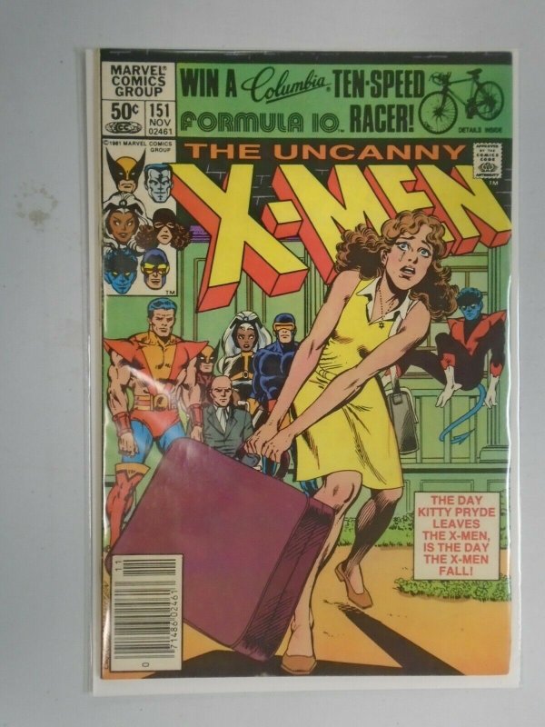 Uncanny X-Men #151 Newsstand edition 5.0 VG FN (1981 1st Series)