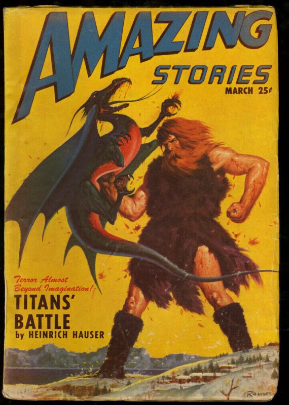 AMAZING STORIES 1947 MAR-COOL SCI FI PULP FN