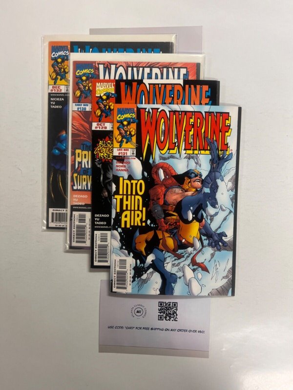 4 Wolverine Marvel Comic Books # 129 130 131 132  Avengers Spiderman Thor 49 SM5