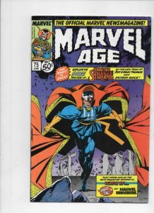 MARVEL AGE #75, VF+, Doctor Strange, 1985 1989 more Marvel in store