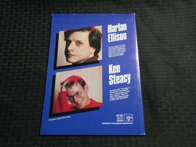 1987 NIGHT AND THE ENEMY Ellison SC VF 8.0 1st Comico / Fisherman Collection